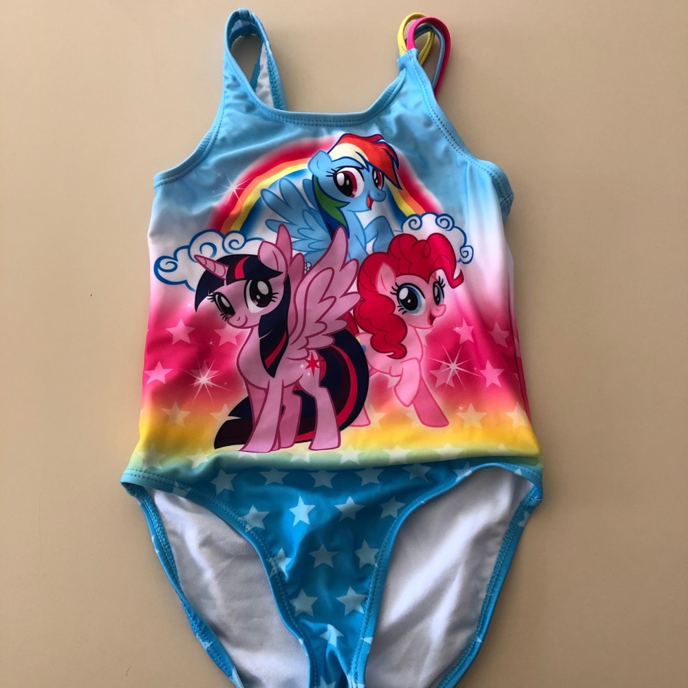 My little pony girls swimsuit size 5 small